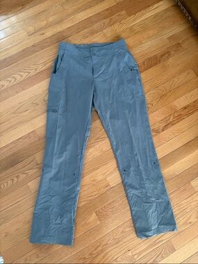 Women's Slate Gray Cargo Pants with Utility Pocket